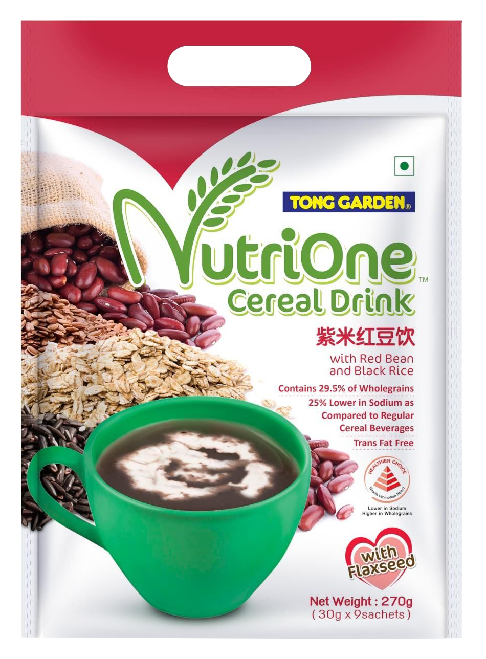 Tong Garden Nutrione Cereal Drink with Red Bean & Black Rice 270g [0686]