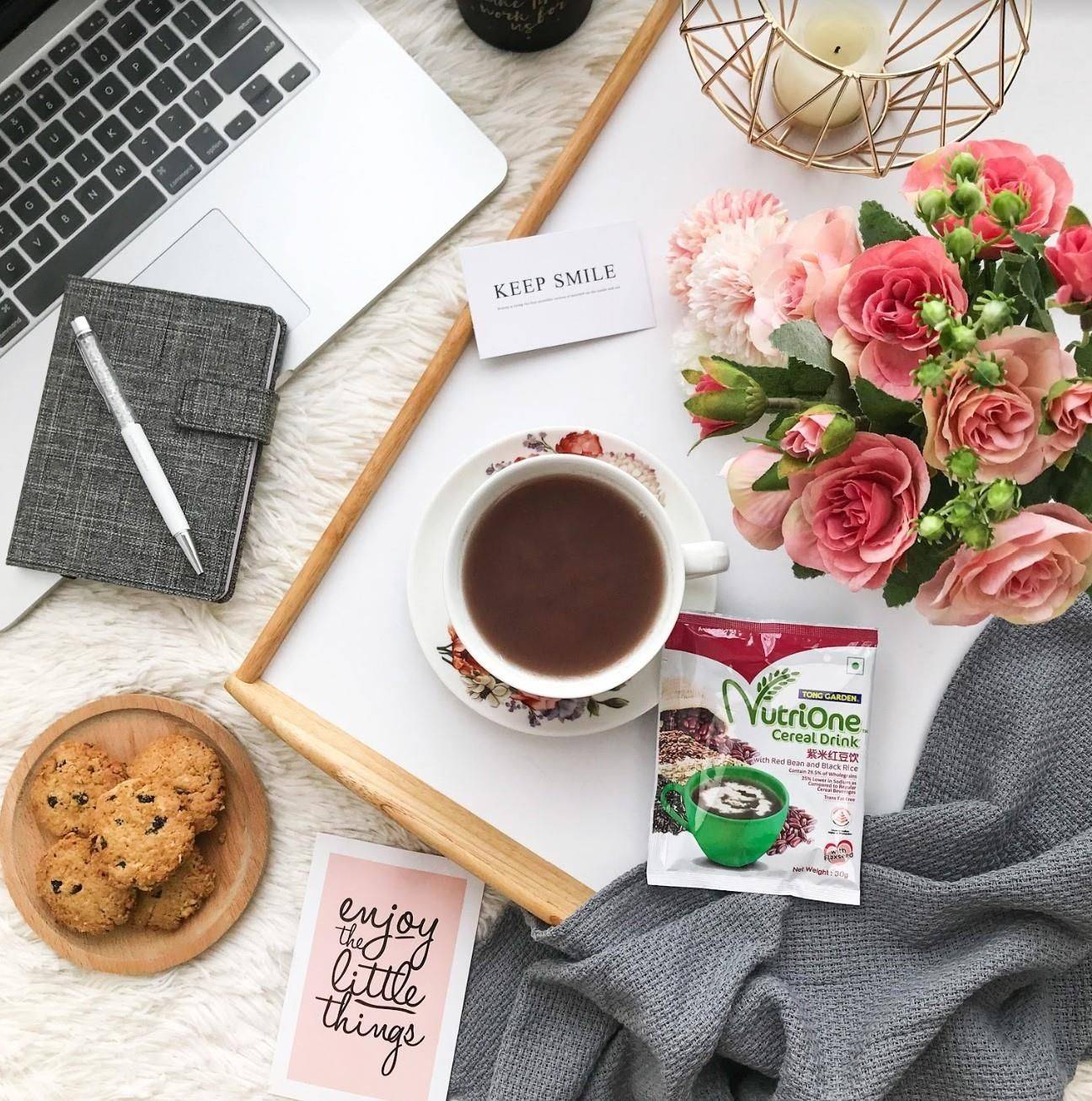 Tong Garden Nutrione Cereal Drink with Red Bean & Black Rice 270g [0686]